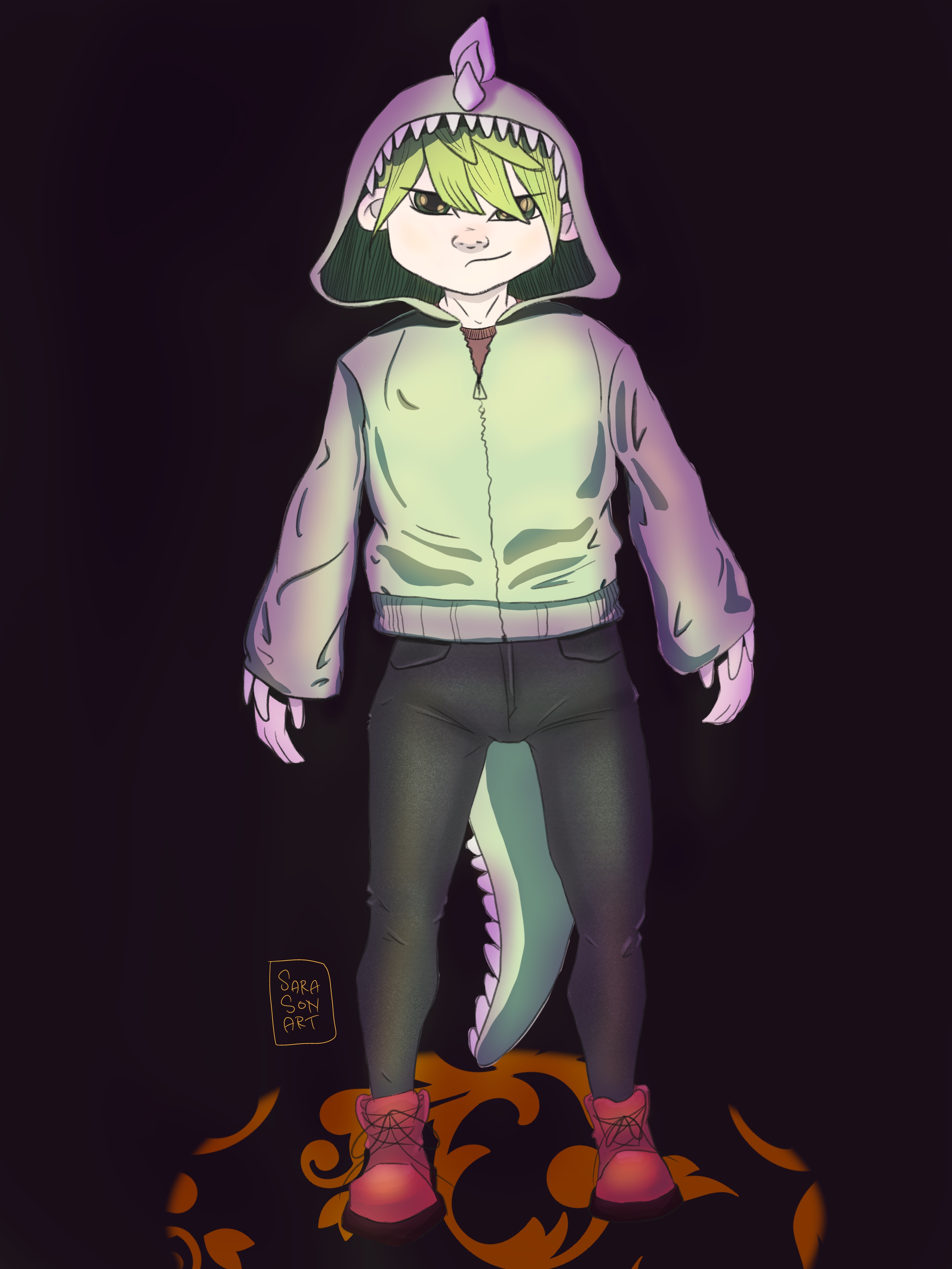 dinosaur hoodie